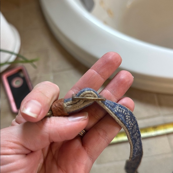 Blue Patterned Dog Collar - Picture 4 of 4